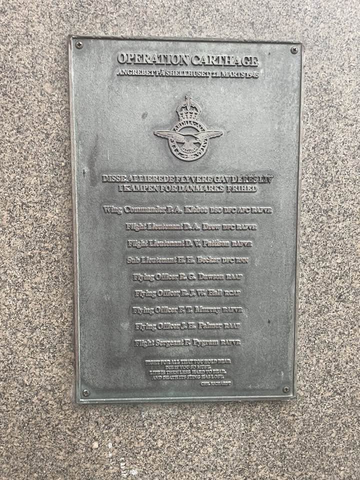 Operation Carthage Memorial In Copenhagen